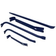 thumbnail image 3 of 5pc Heavy Duty Pry + Wrecking Bars Flat Bars Aligning Bar Utility Crow Bar Set, 3 of 4