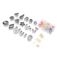 thumbnail image 4 of 126 Pcs Ensemble de Coupe-Argile Polymère 36 Formes Coupe-Argile en Acier Inoxydable avec 40 Coupe-Cercles 50 Accessoires de Boucles d'Oreilles, 4 of 14