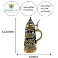 thumbnail image 5 of Barcelona Spain Landmarks Panorama LE German Stoneware Beer Stein .5 L Germany, 5 of 10