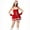 DT-Red, variant on Women's Santa Costume Dress-Short Sleeve-Velvet-Polyester-for Christmas Party/Theme Event-Festive Santa Design