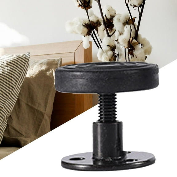 Threaded Easy to Install Telescopic Support Upgraded Parts Loosening Bed Headboard Stopper for Wall , S S