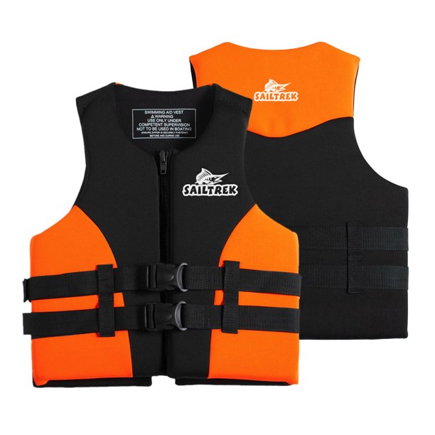 Kids Life Vest, Youth Neoprene Life Jacket, 50 to 90 Pounds Adult