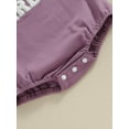 thumbnail image 6 of Bagilaanoe Newborn Baby Girl Boy Rompers Letters Print Long Sleeve Bodysuits 3M 6M 12M 18M Infant Casual One Piece Short Jumpsuit, 6 of 8