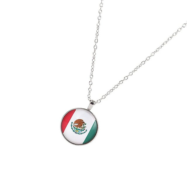 Collar colgante de la bandera, colgante de la bandera nacional, collar patriótico de la bandera del país, colgante de los fanáticos del fútbol, colgante de la bandera nacional