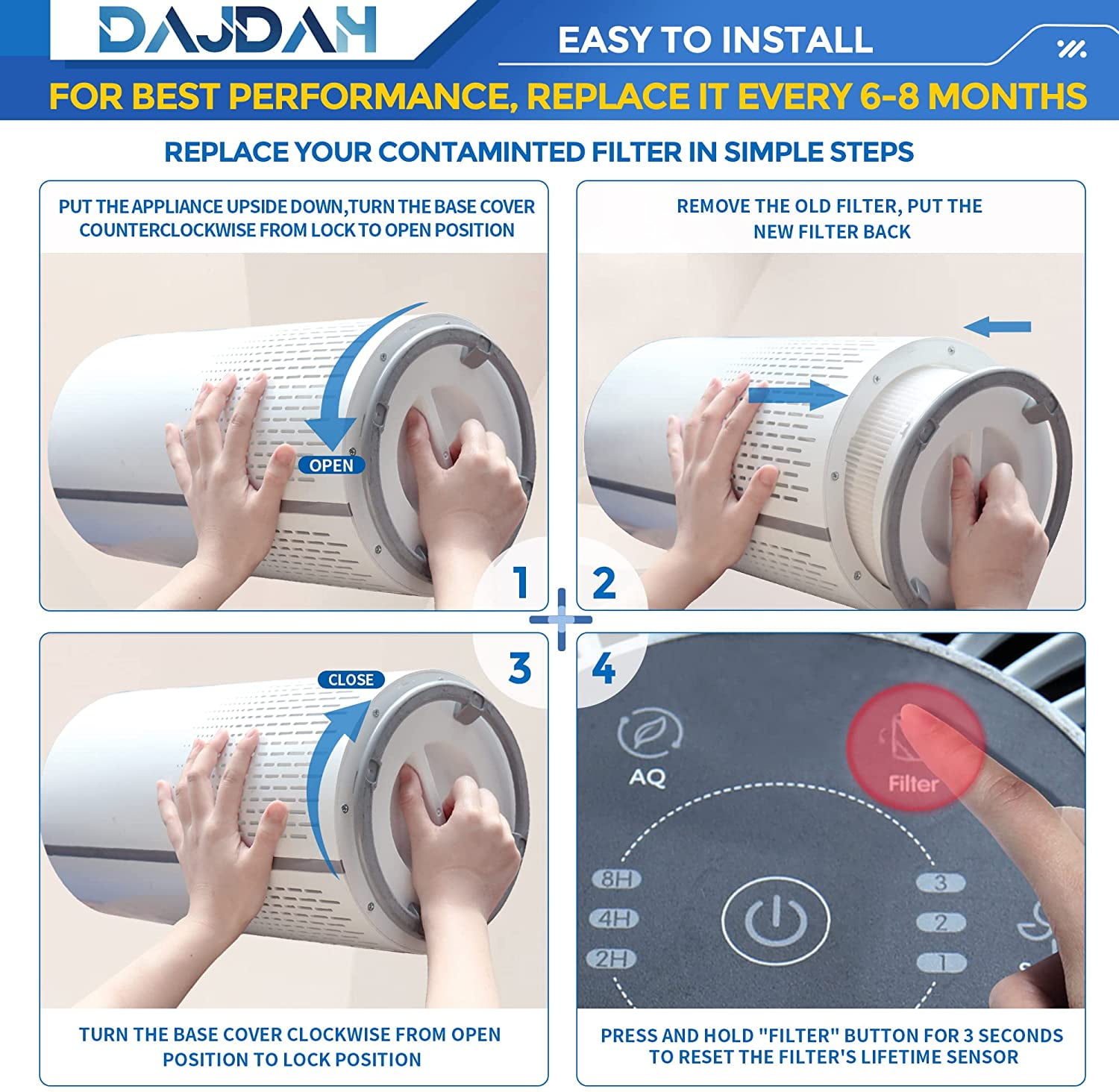 Hokeki air purifier replacement filters deals