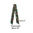thumbnail image 2 of INSPIRE CHIC Women Ribbon Neckerchief Heart Pattern Narrow Hair Wrist Scarf Handle Wrap Green Heart S, 2 of 5