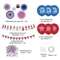 thumbnail image 2 of Patriotic Decorations Garland Kit Red Latex Foil Star With USA Flag Patriotic For 4, 2 of 2