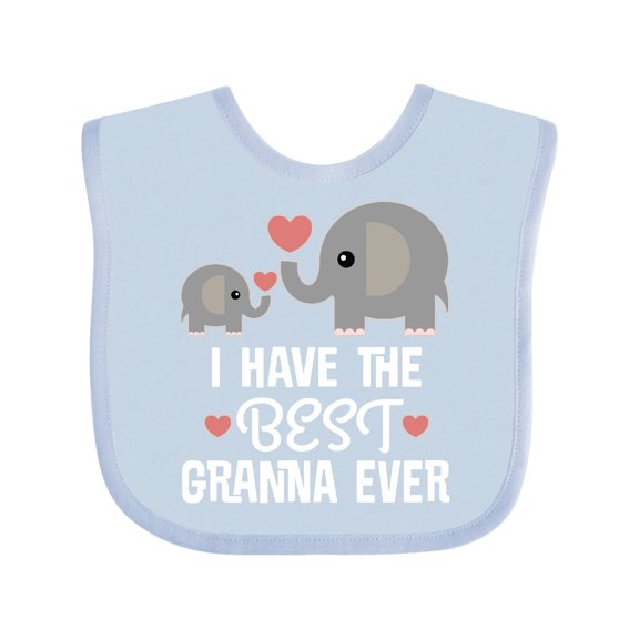 Inktastic Best Granna Ever Grandchild Boys or Girls Baby Bib