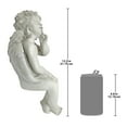 thumbnail image 3 of Design Toscano Angel of Contemplation Sitting Cherub Statue, 3 of 7