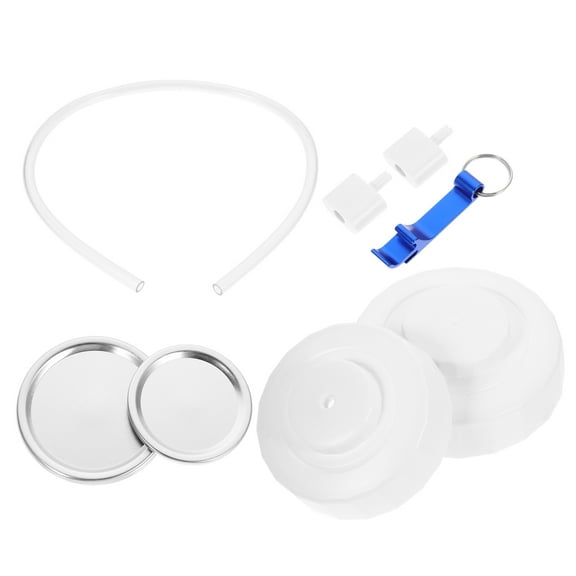 FOMIYES Jar Sealer Accessories Set for Home Use, White Round Stainless Steel and Plastic, Kitchen Tool