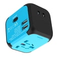 thumbnail image 4 of Adaptador de enchufe Toma de corriente Cargador de viaje Carga rápida con 2 puertos USB para exteriores, 4 of 8
