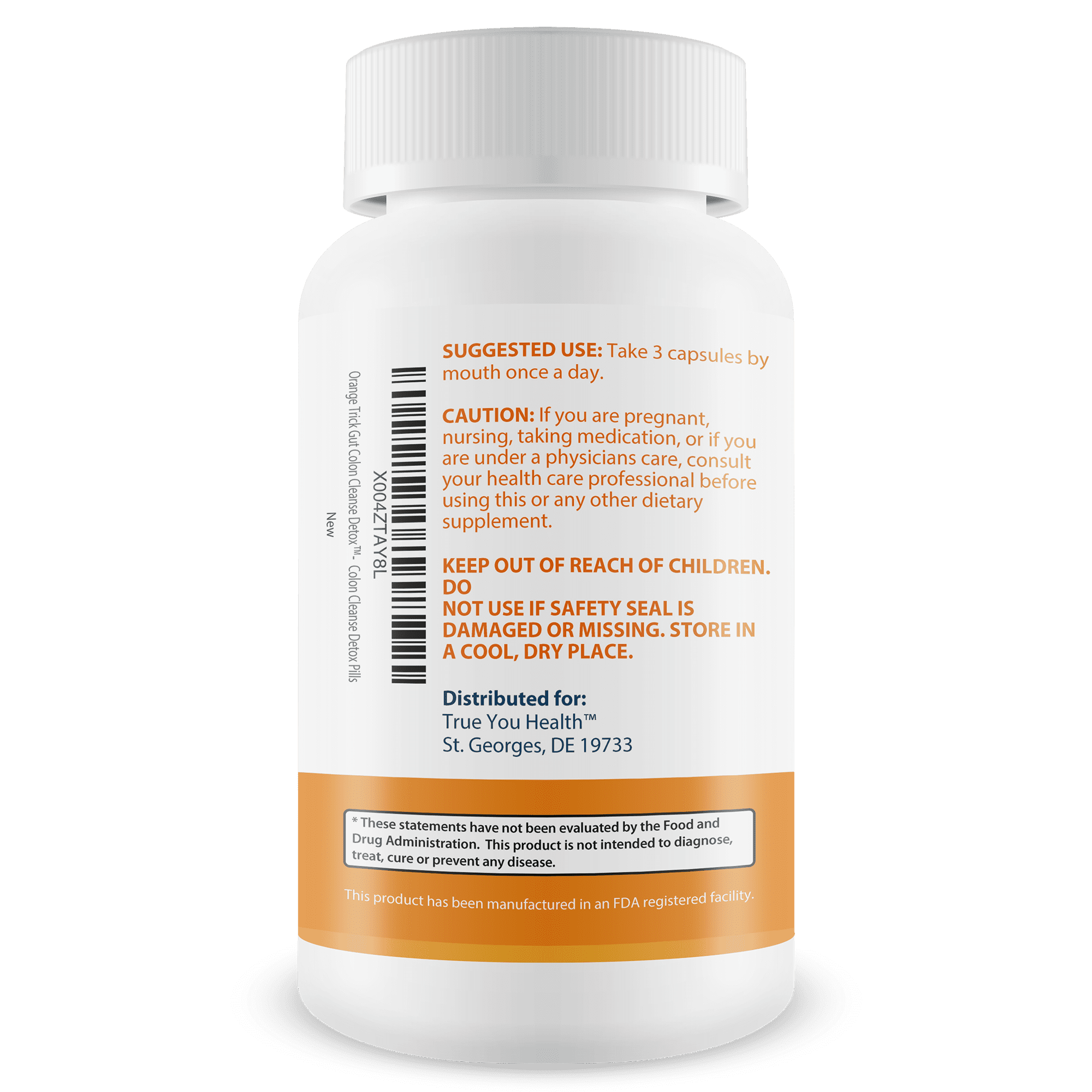 Orange Trick Gut Cleanse Detox - Our Best Bloat Blasting Colon Cleanse Detox Supplement - Advanced Herbal Colon Cleanse Formula - Slim Gut Cleanse to Reduce Bloating - Colon Cleanse Capsules