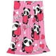 thumbnail image 2 of Balery Panda Heart Valentine Pink Manta de Felpa Suave y Acogedora – Cobija de Franela Aterciopelada para Cama, Lavable y Cálida para Sofá, Mascotas, Transpirable-50"x40", 2 of 7
