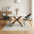 thumbnail image 3 of ODIKA Beige Cream Vintage Allover Featuring Symmetrical Motifs Entryway Non-Slip Low Profile for Guest Room, Lounge, Apartment, 3 of 7