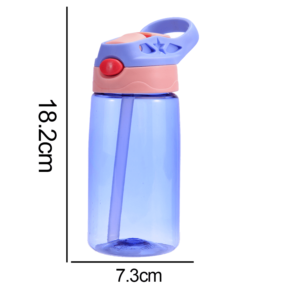 NEW Splash Water Bottles for Boys and Girls Dishwasher Safe, Leak Proof  Straw Lid & Fidget Popper Handle Safe Toddler Water Bottle 