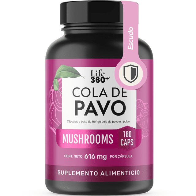 HONGO COLA DE PAVO Life360+ 180 Cápsulas