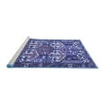 thumbnail image 2 of Ahgly Company Machine Washable Indoor Rectangle Persian Blue Traditional Area Rugs, 5' x 8', 2 of 4