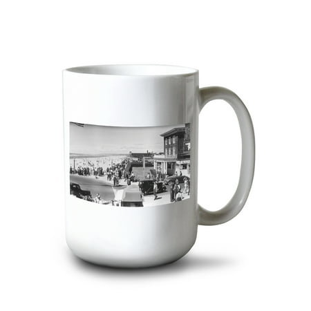 

15 fl oz Ceramic Mug Seaside Oregon North Prominade View Photograph Dishwasher & Microwave Safe