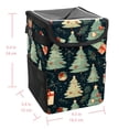 thumbnail image 5 of Christmas Tree Foldable Mini Trash Can for Car with Lid, Leak-Proof, and Hanging Storage Bag - Car Trash Can, 5 of 6