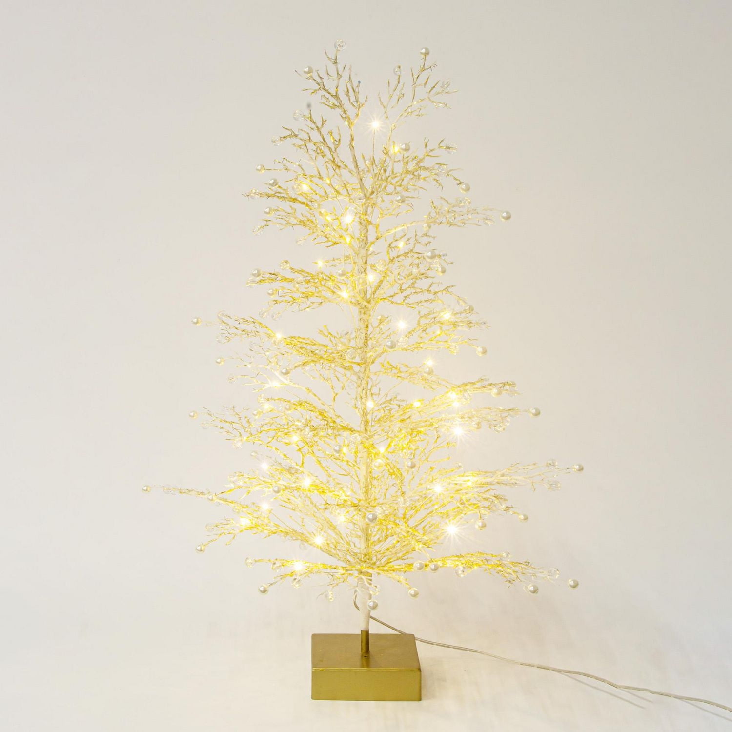 HOLIDAY TIME GOLD GLITTER TREE