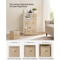 thumbnail image 4 of Cubos de almacenamiento SONGMICS, color beige arena, UROB26K03, 26 x 26 x 28 cm, 6 unidades, 4 of 6