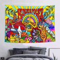 thumbnail image 2 of Tapestry Peace and Love Hippie Tapestries Art Wall Hanging for Living Room Bedroom Home Dorm Decor 6040 Inches, 2 of 3