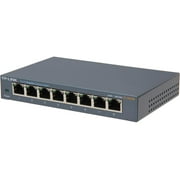 TP-Link 8 Port Gigabit Ethernet Network Switch | Ethernet Splitter | Sturdy Metal w/ Shielded Ports | Plug-and-Play | Traffic Optimization | Unmanaged (TL-SG108)