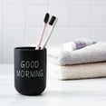 thumbnail image 1 of Agiferg Bathroom Toothbrush Circular Cup Simple Plain Cup Couple Tooth Cup Good Morning, 1 of 3