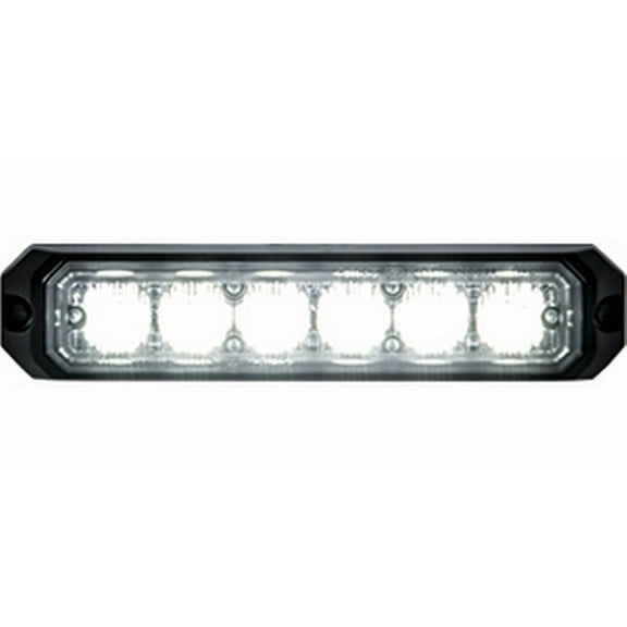 Buyers 8891501 5" Rect Emergency Strobe Light 6 LED Clear 10-24V
