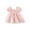 02-Pink, variant on Atogsazn Baby Girl Clothes Toddler Casual Floral Short Sleeve Floral Dress Fashion Flowy Dresses 01-Pink 2-3 Years
