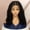 Black, variant on More Beautiful 16'' Knotless Box Braided For Black Women, Full Lace, Synthetic Hair, Daily Routine Faux Locs Wig, Ombre Burgundy, 1 Count