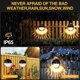 thumbnail image 2 of Solar Outdoor Wall Lights, 4 Pack Solar Lamp Outdoor Garden, Warm White Outdoor Led Wall Light, IP65 Waterproof Decorative Wall Lighting Light for Gar, 2 of 5