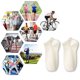 thumbnail image 5 of Calcetines tobilleros finos de verano para mujer, calcetines informales de color sólido, 6 pares, 5 of 5