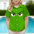 thumbnail image 2 of Green Kids Girl Boy Spandex Tshirts Casual Tee Tops for Child Short Sleeve Graphic Cute School Girl Costumes Cosplay Summer Fall Shirts 2026 Clothing Y2K 8 Years, 2 of 8