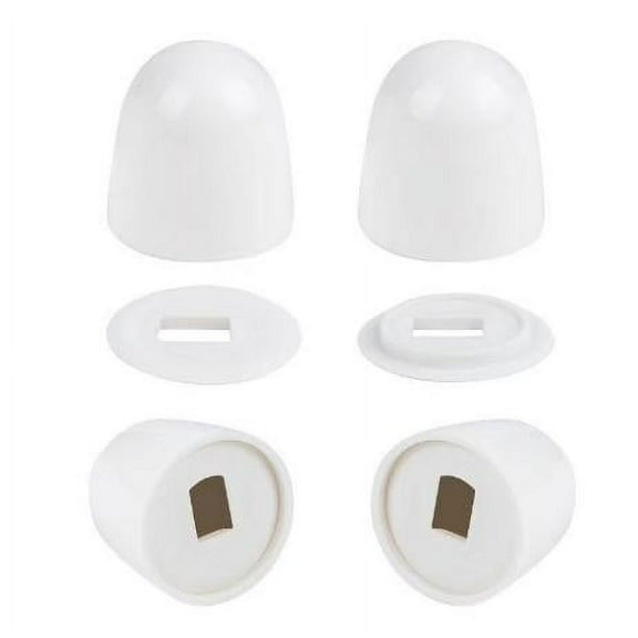 4 Pcs Toilet Bolt Caps Round Toilet Bolt Covers Toilet Push-on Bolt Caps Toilet Seat Floor Caps Decorative