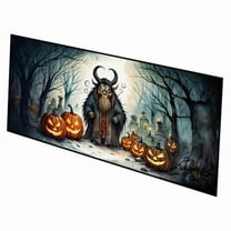 Krampus The Christmas Demon Spooky Halloween Indoor / Outdoor Runner Mat 28x58 58 in x 28 in