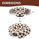 thumbnail image 3 of Cama túnel para gatos interior cueva forma donut cojín lavable juguetes tubo gatitos cachorros conejos color marrón, 3 of 7