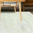 thumbnail image 5 of Elegant and Plush Hand-Woven Solid Shag Indoor High Traffic Area Rug by Blue Nile Mills - 3' x 5', Ivory, 5 of 5