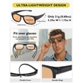 thumbnail image 6 of TINHAO Photochromic Polarized Fit Over Sunglasses UV400 Protection Transition Lenses Over Prescription Glasses for Driving Fishing Golf Cycling Lightweight TR90 Men Women - 3 Colors Available, 6 of 8