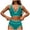 01_Blue, variant on Women's Bikini Sets Striped Bikinis Two Piece V Neck Swimsuit Sexy Tankinis Summer Beach Swimwear