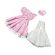 thumbnail image 3 of Disfraz de princesa para muñeca a escala 1/6 para niñas pequeñas, ideal para cosplay de 11,81'' Rosa y blanco, 3 of 9