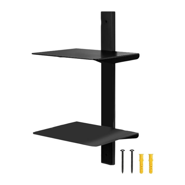 Estantería flotante invisible para libros, moderna, para montar en la pared Negro