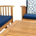 thumbnail image 7 of SAFAVIEH Rocklin Outdoor Patio 4 Pc Conversational Set, Navy/Blue/White, 7 of 7
