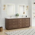 thumbnail image 4 of Vinnova Porto 84" Wood Double Bath Vanity with 9 Drawers in Aged Dark Brown, 4 of 15
