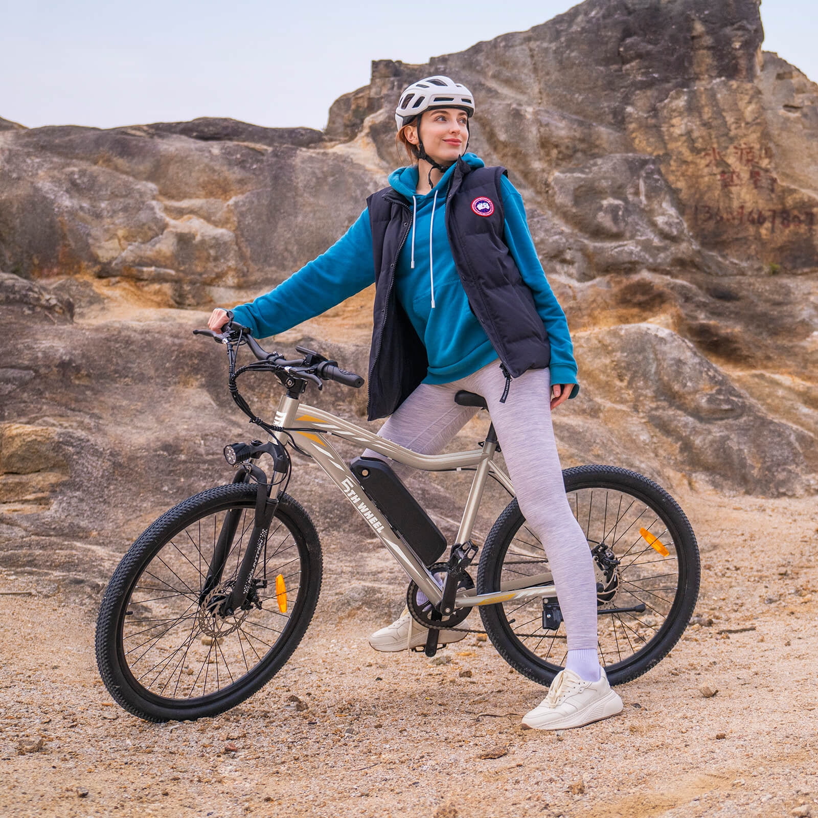 5TH WHEEL WLB17 26" Electric Bike for Adult, 500W Peak Electric Bike with 36V 10.4Ah Removable Battery, Electric Bicycle with 7 Speed, UL2849
