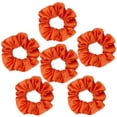 thumbnail image 4 of 6 count Satin Silk Scrunchies and Hair Accessories - Soft Satin Hair Ties, Fashion Hair Bands, Hair Bows, Ropes, Elastic Ponytail Holders for Women and Girls (4.3 inch, Orange), 4 of 6
