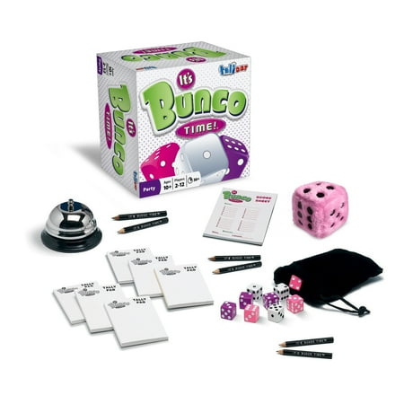Bunco Deluxe Dice Party Game Set - Fast-paced Fun for 4-12 Players, Complete with Die and Game Bell - Ideal for Bunco Party