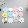 thumbnail image 1 of Small Mirror Portable Mini Pocket Cute Cartoon Round Design Mirror Random Makeup, 1 of 8