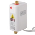 thumbnail image 2 of Calentador de agua instantáneo sin tanque blanco para baño, cocina, uso dual (3800 W), 2 of 14