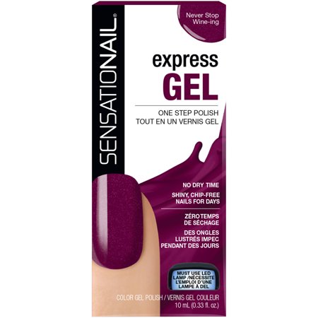 Sensationail Express Gel Color Nail Polish, Never Stop Wine-ing, (Best Way To Stop Chewing Nails)